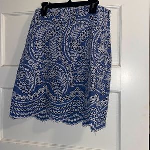 LOFT - Size: 4 - Mini Skirt - Color: Blue